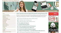 Desktop Screenshot of essential-training.co.uk